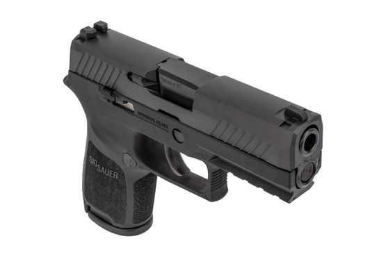 Sig Sauer P320 Compact 9mm pistol, black.